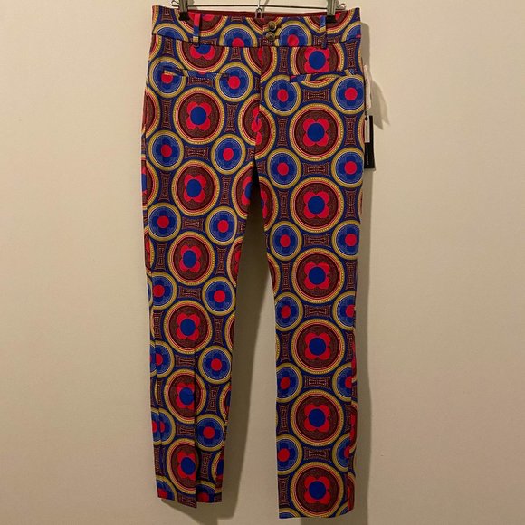 NWT Anthropologie Psychedelic Slim Trousers - Picture 3 of 6